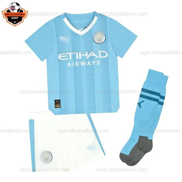 Manchester City Home Kid Replica Football Kit 23/24