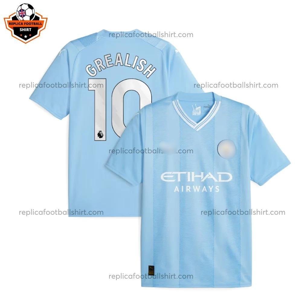 RFS Blur Manchester City Home Men Replica Football Shirt 23_24 GREALISH 10