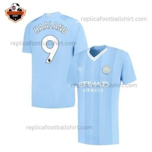 RFS Blur Manchester City Home Men Replica Football Shirt 23_24 HAALAND 9