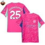 Manchester City Pink Goalkeeper Men Replica Football Shirt 2025/26 DONNARUMMA 25 Printed