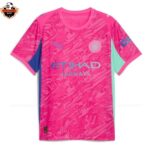 Manchester City Pink Goalkeeper Men Replica Football Shirt 2025/26 DONNARUMMA 25 Printed