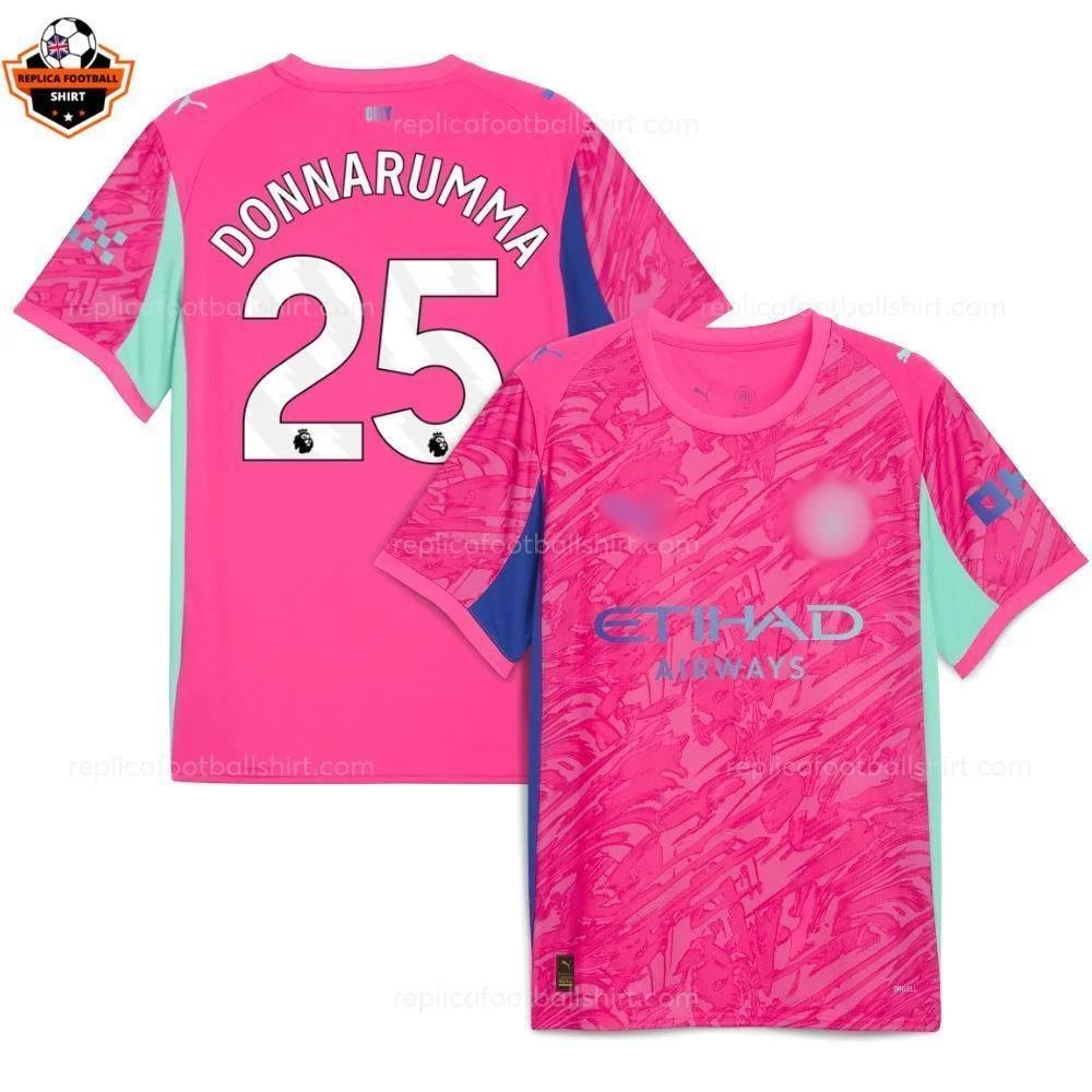 RFS Blur Manchester City Pink Goalkeeper Men Replica Football Shirt 2025_26 DONNARUMMA 25 Printed