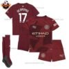 RFS Blur Manchester City Third Kid Replica Football Kit 2024_25 DE BRUYNE 17