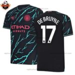Manchester City Third Men Replica Football Shirt 23/24 DE BRUYNE 17 Printed