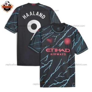 RFS Blur Manchester City Third Men Replica Football Shirt 23_24 HAALAND 9
