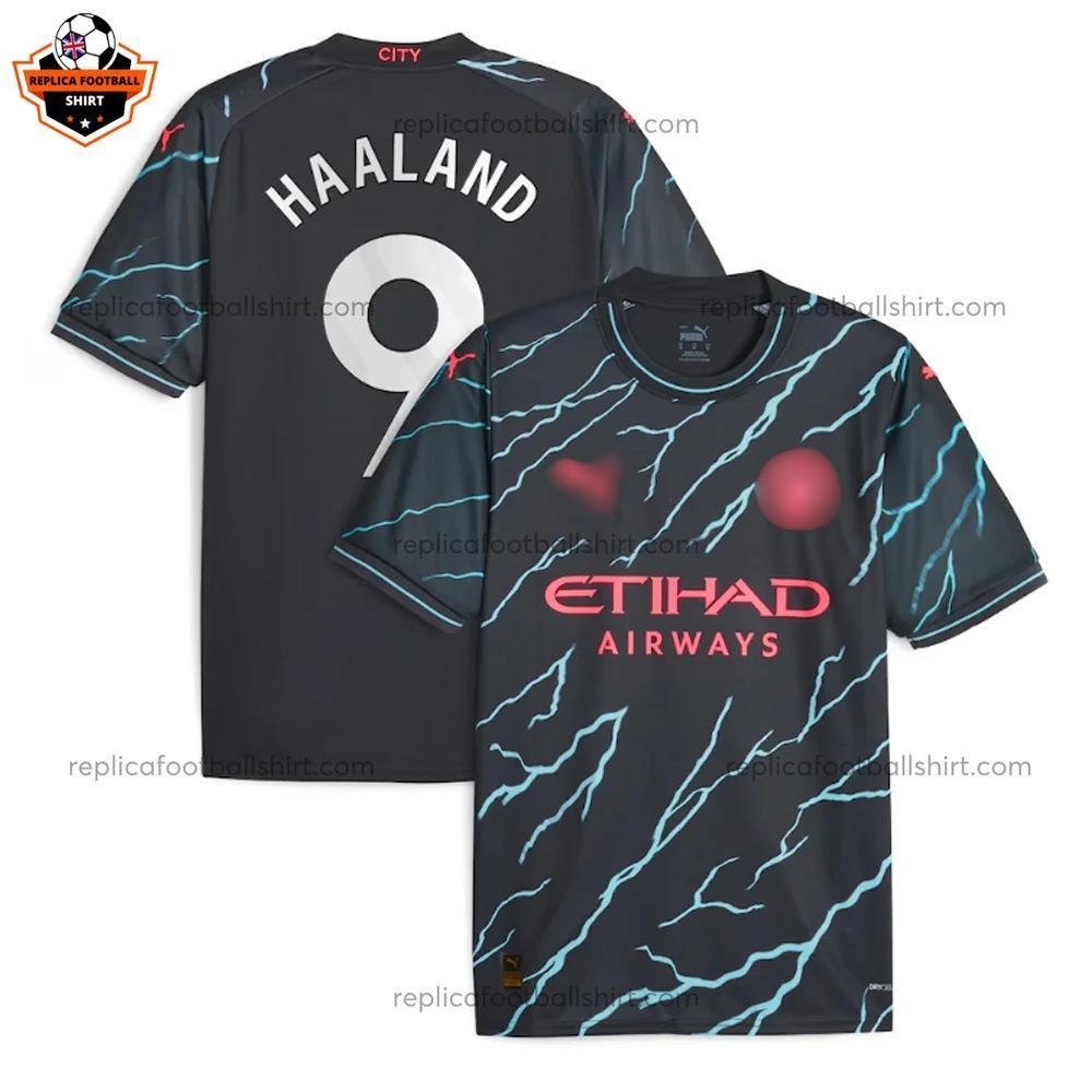 RFS Blur Manchester City Third Men Replica Football Shirt 23_24 HAALAND 9
