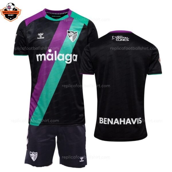 RFS Malaga Away Kids Football Kit 2025_26-over view