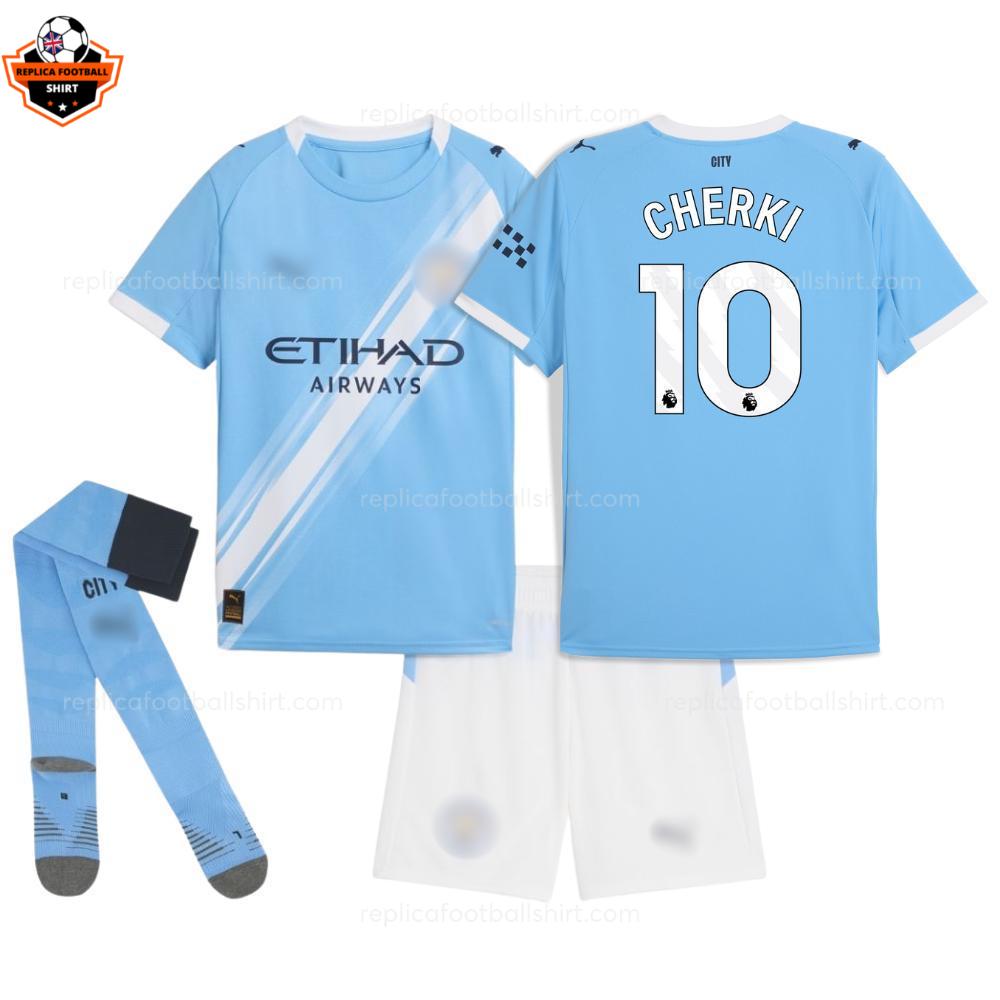RFS Man City CHERKI 10 Home Kids Football Kits 25_26 - Over View with socks
