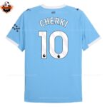Manchester City Home Men Replica Football Shirt 25/26 CHERKI 10 Printed