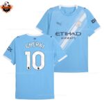 Manchester City Home Men Replica Football Shirt 25/26 CHERKI 10 Printed