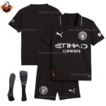 Manchester City 2025/26 Gift Bundle – Away and Third Fan-Version Kids Football Kits (With Socks)