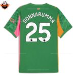 Manchester City Green Goalkeeper Men Replica Football Shirt 2025/26 DONNARUMMA 25 Printed