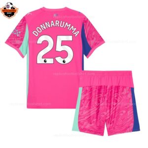 RFS Manchester City DONNARUMA 25 Pink Goalkeeper Kids Kit 2025_26 (1)