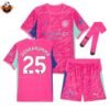 RFS Manchester City DONNARUMA 25 Pink Goalkeeper Kids Kit 2025_26