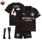 Manchester City Away Kid Replica Football Kit 25/26 FODEN 47 Printed