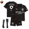 RFS Manchester City HAALAND 9 Away Kid Replica Football Kit 25_26 with socks