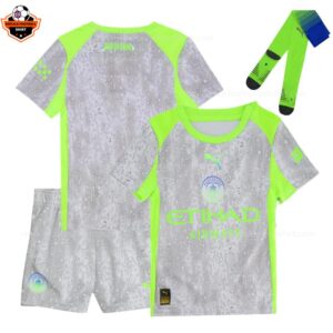 RFS Manchester City Third Kid Replica Football Kit 2025_26 - With socks