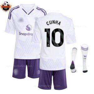 RFS Manchester United CUNHA 10 Away Kid Replica Football Kit 25_26 - with socks