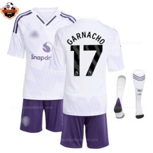 RFS Manchester United GARNACHO 17 Away Kid Replica Football Kit 25_26 - with socks