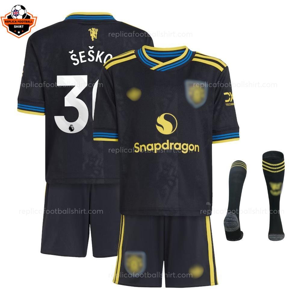 RFS Manchester United ŠEŠKO 30 Third Kid Replica Football Kit 2526 - with socks
