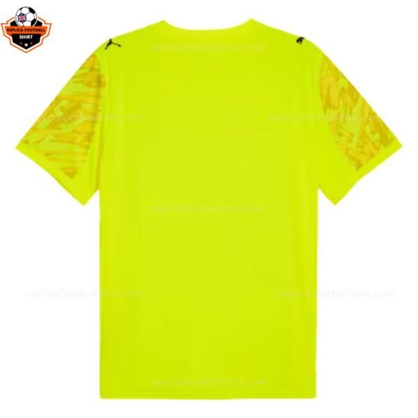 RFS Olympique Marseille Yellow Goalkeeper Men Football Shirt 2025_26-back view
