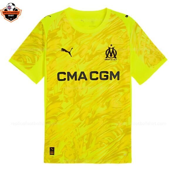 RFS Olympique Marseille Yellow Goalkeeper Men Football Shirt 2025_26-front view