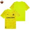RFS Olympique Marseille Yellow Goalkeeper Men Football Shirt 2025_26-over view