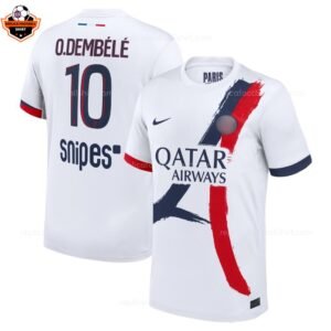 RFS PSG O.DEMBÉLÉ 10 Away Men Football Shirt 25_26-over view