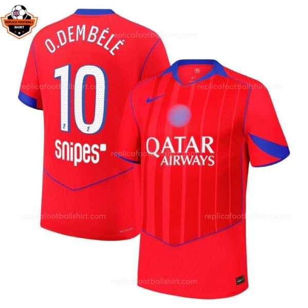 RFS PSG O.DEMBÉLÉ 10 Third Men Football Shirt 25_26-over view