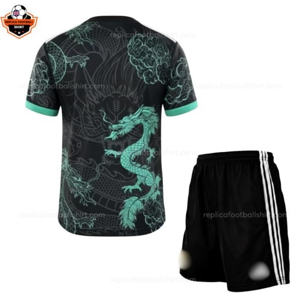 RFS Real Madrid Green Dragon Edition Kids Football Kit 25_26-back view