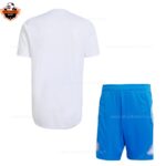 Real Madrid White Blue Training For Men And Kid Replica Football Kit 2025/26