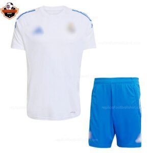 RFS Real Madrid White Blue Training Kids Football Kit 25_26-front view