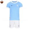 RFS SS Lazio Home Kids Football Kit 2025_26-front view