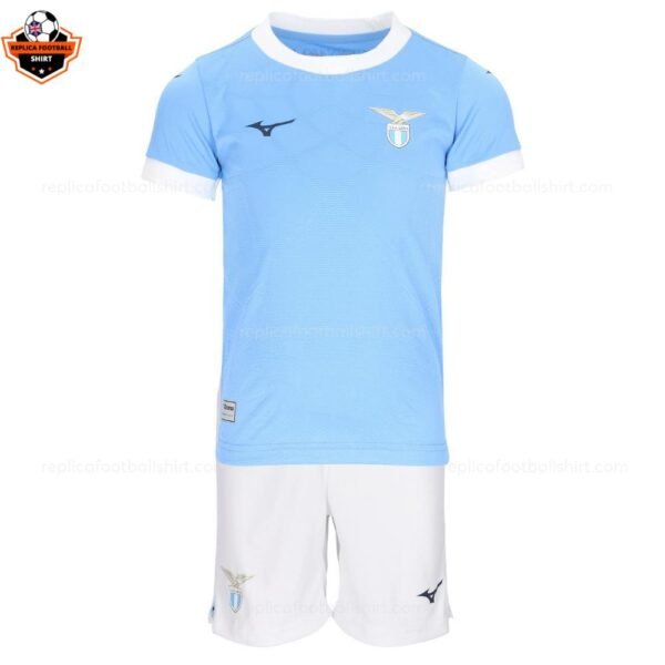 RFS SS Lazio Home Kids Football Kit 2025_26-front view