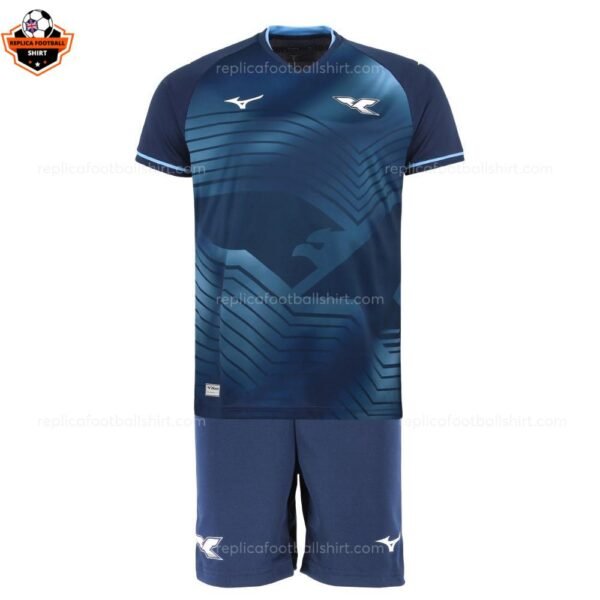 RFS SS Lazio Third Kids Football Kit 2025_26-front view