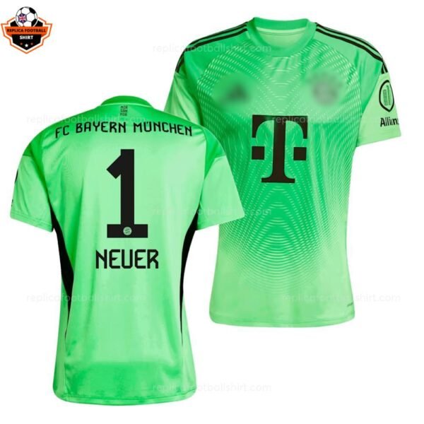 RFS Bayern Munich NEUER 1 Goalkeeper Men Football Shirt 2025_26 - over view