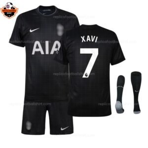 RFS Tottenham Hotspur Away Kids Football Kit 25_26 - XAVI 7 - over view with socks