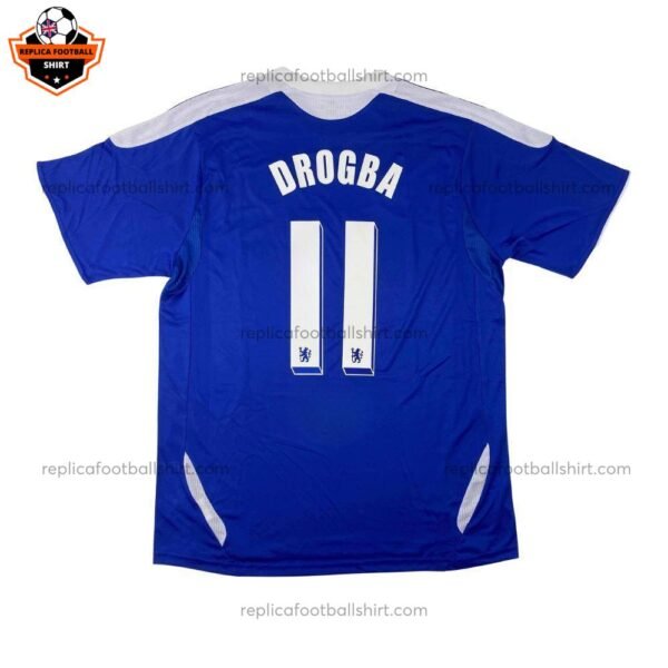Retro Chelsea Drogba 11 Final Munich Home Men Replica Shirt 11/12 - back view