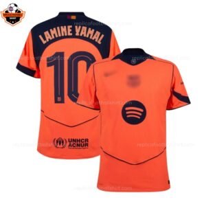 Barcelona LAMINE YAMAL 10 Third Men Replica Football Shirt 2025-26 Printed (2)