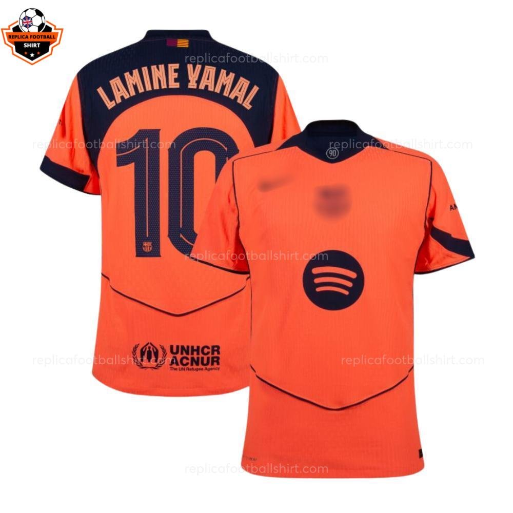 Barcelona LAMINE YAMAL 10 Third Men Replica Football Shirt 2025-26 Printed (2)