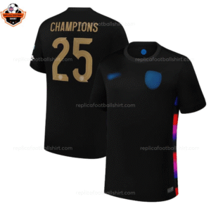 England Away CHAMPIONS 25 Men Replica Football Shirt 2025/26 Printed - Over view - Blur