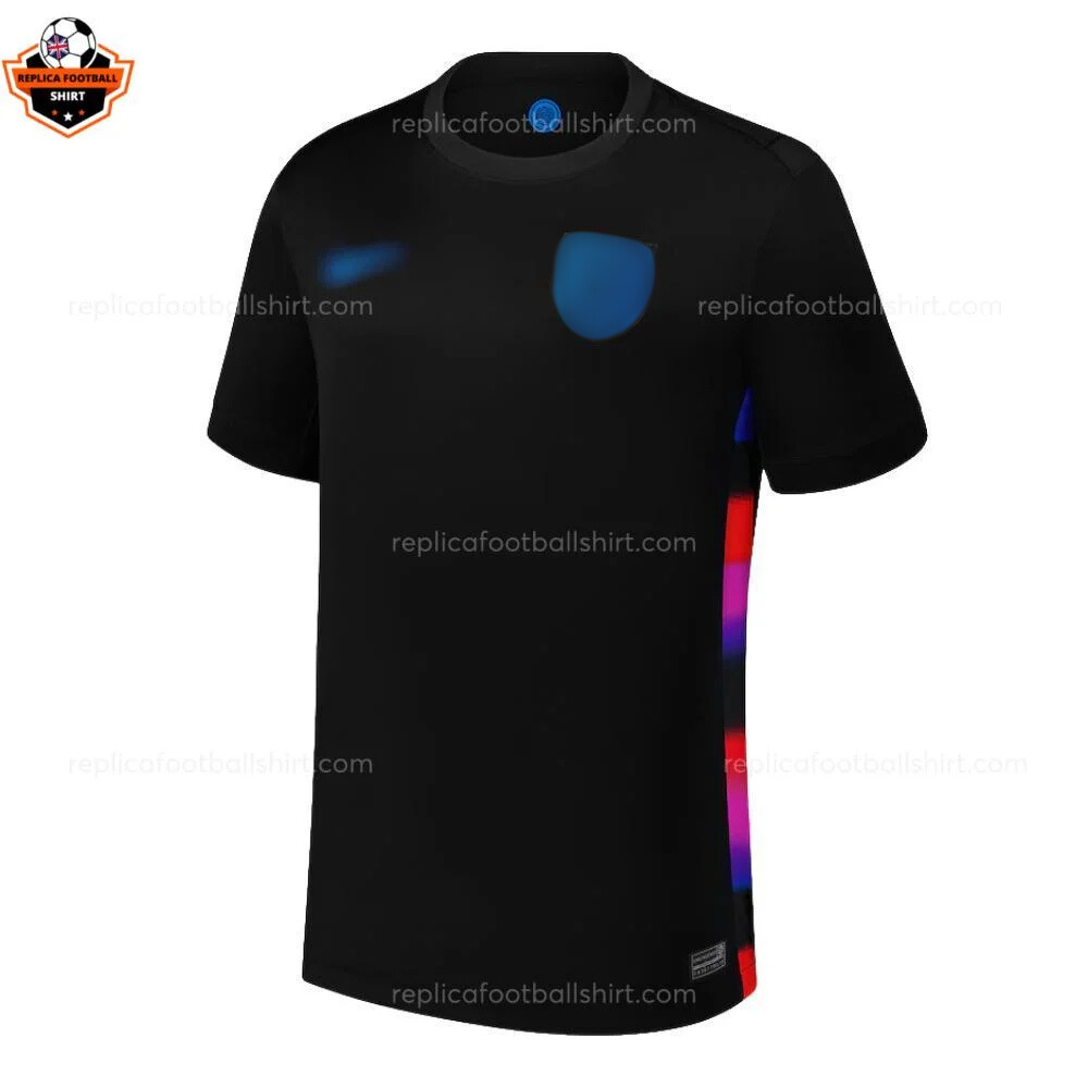 England Away CHAMPIONS 25 Men Replica Football Shirt 2025/26 Printed - Front view - Blur
