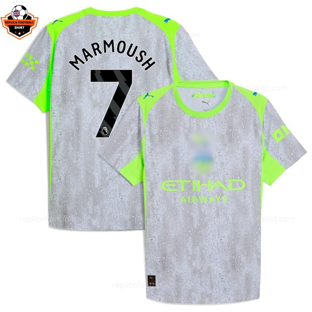 Manchester City Third Men Replica Football Shirt 25-26 Marmoush 7 Printed