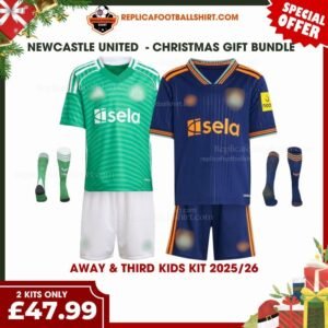 Newcastle FC 2025-26 Christmas Gift Bundle – Away & Third Replica Football Kit