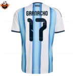 Argentina World Cup 2026 GARNACHO 17 Home Men Replica Football Shirt
