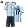 RFS Argentina Garnacho 17 Home 2026 Kids Football Kit