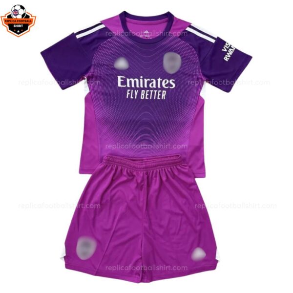 Arsenal Purple Goalkeeper Kid Replica Football Kit 2026