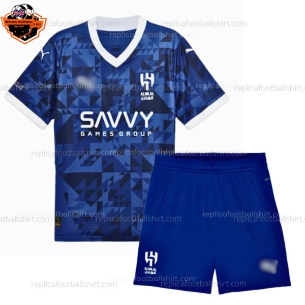 Al Hilal Home Kid Replica Football Kit 2024/25