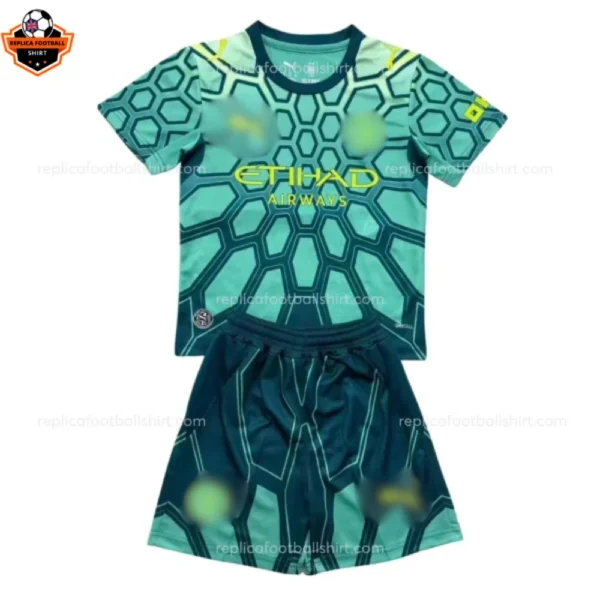 Manchester City Green Goalkeeper Kid Replica Football Kit 2026/27