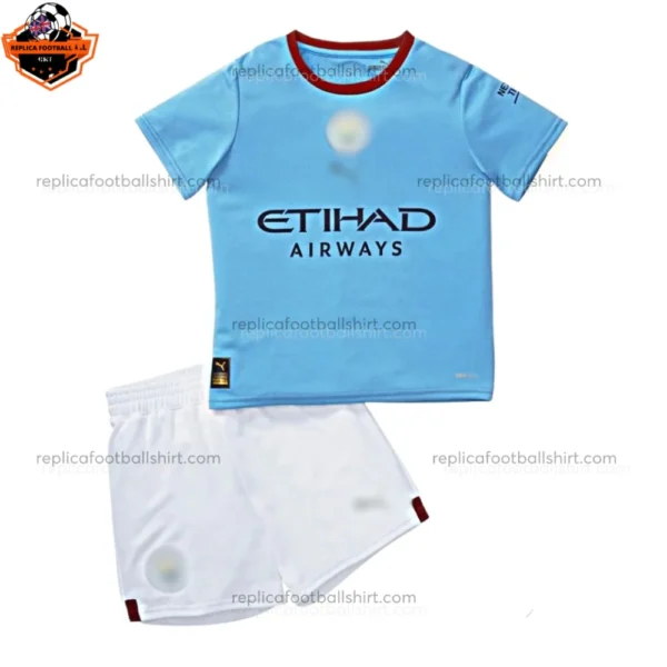 Manchester City Home Kid Replica Football Kit 2022/23